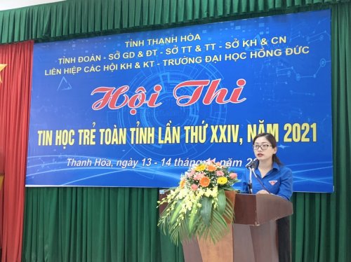 Thanh Hóa: Tổ chức Hội thi tin học trẻ toàn tỉnh lần thứ XXIV năm 2021.