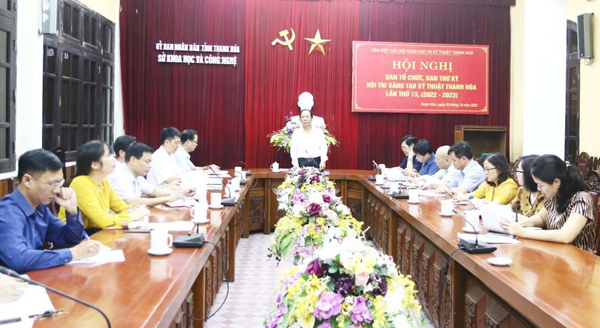 Triển khai kế hoạch tổ chức Hội thi Sáng tạo kỹ thuật Thanh Hóa lần thứ 13 (2022-2023)