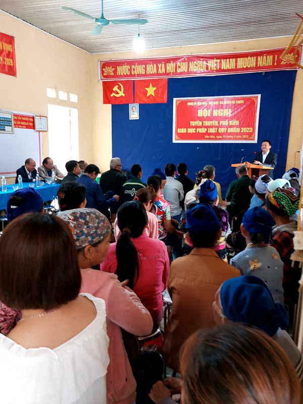 Tuyên truyền, phổ biến pháp luật, trợ giúp pháp lý  tại xã Văn Nho huyện Bá Thước