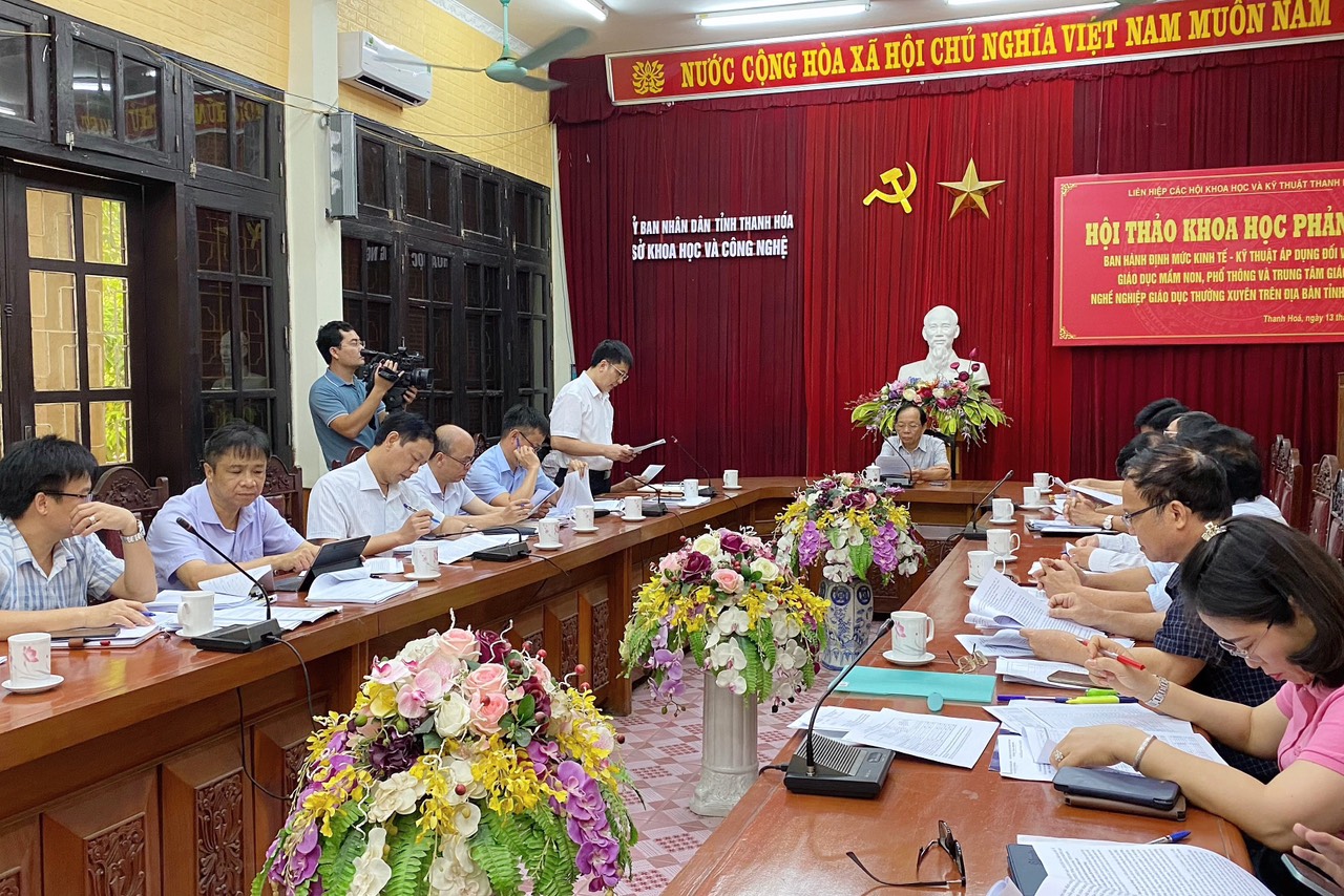 Báo cáo phản biện Định mức kinh tế - kỹ thuật áp dụng với cơ sở giáo dục mầm non, phổ thông và TTGD nghề nghiệp - GDTX trên địa bàn tỉnh Thanh Hóa