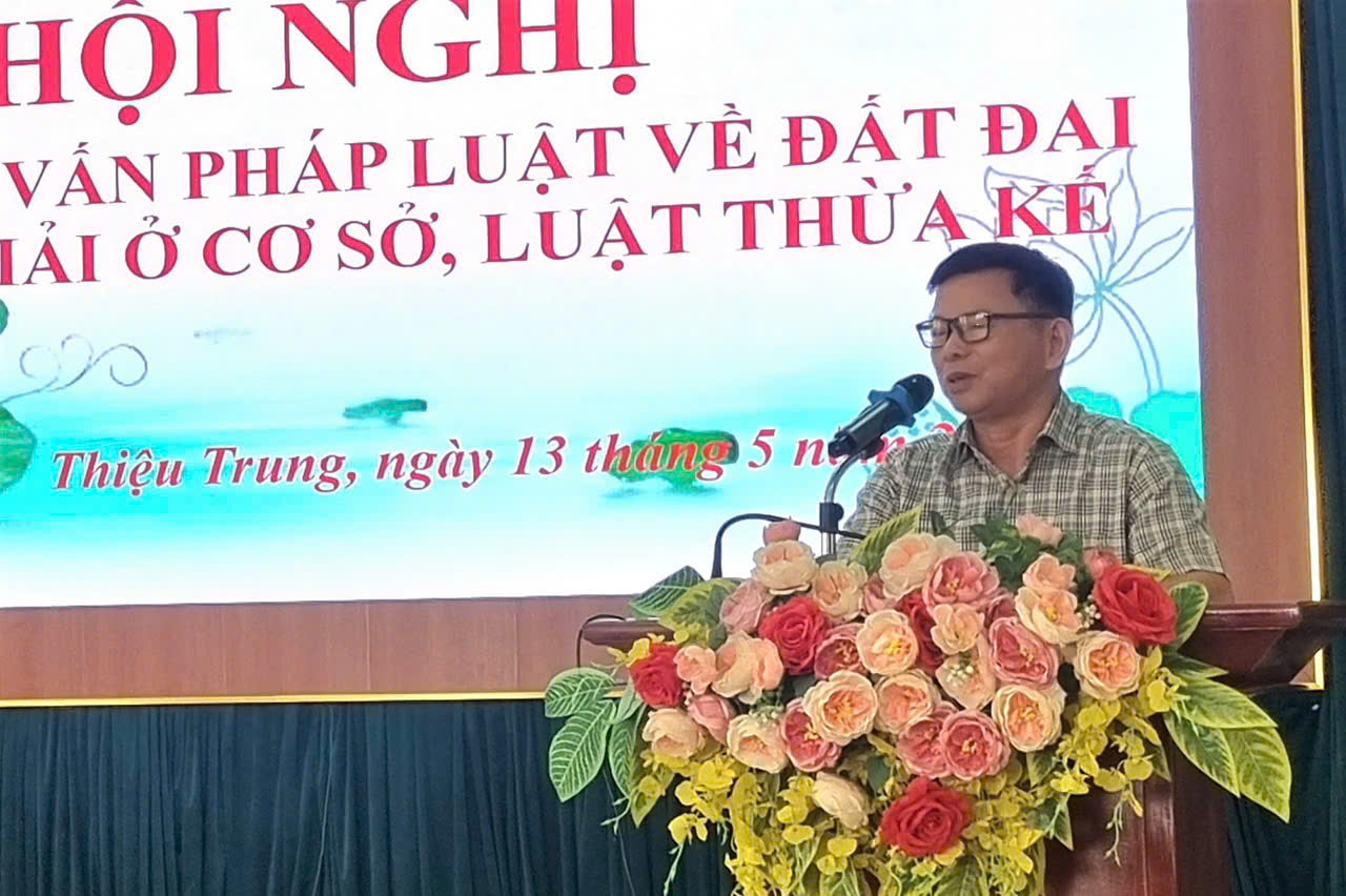 Hội Luật gia: Tư vấn pháp luật về đất đai, thừa kế và hòa giải ở cơ sở tại xã Thiệu Trung, huyện Thiệu Hóa 
