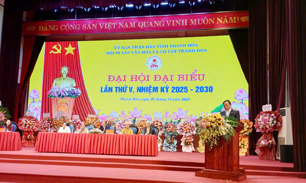 Đại hội đại biểu Hội Di sản văn hóa và cổ vật Thanh Hoa tỉnh Thanh Hóa lần thứ V nhiệm kỳ 2025-2030