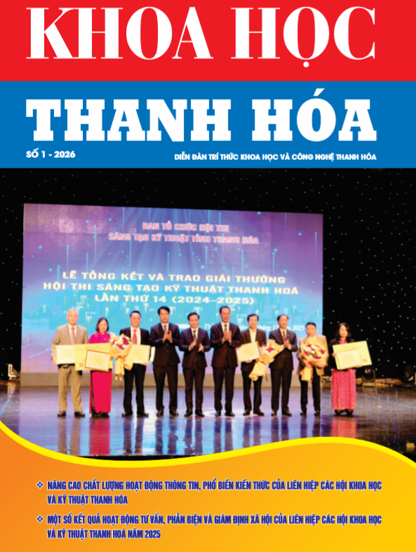Tập san Khoa học Thanh Hóa số 1 - 2026