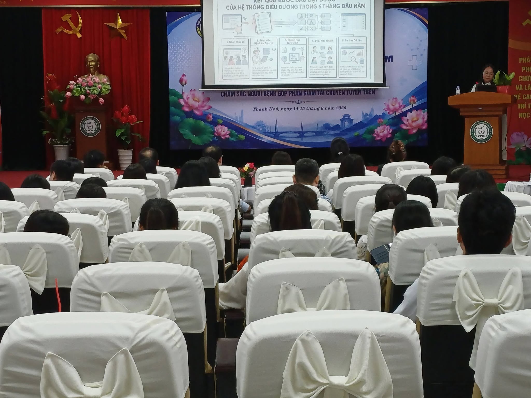 Tập huấn  “Giải pháp tăng cường và nâng cao hiệu quả công tác điều dưỡng, chăm sóc người bệnh góp phần giảm tải chuyển tuyến trên”